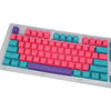 Pink, Purple, and Cyan 104-Piece Backlit Keycaps Set for Mechanical Keyboard - OEM Profile
