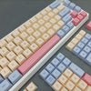 132 Key  Cotton Candy Mechanical Keyboard Keycaps -XDA Profile PBT- Full Set, Non-Backlit