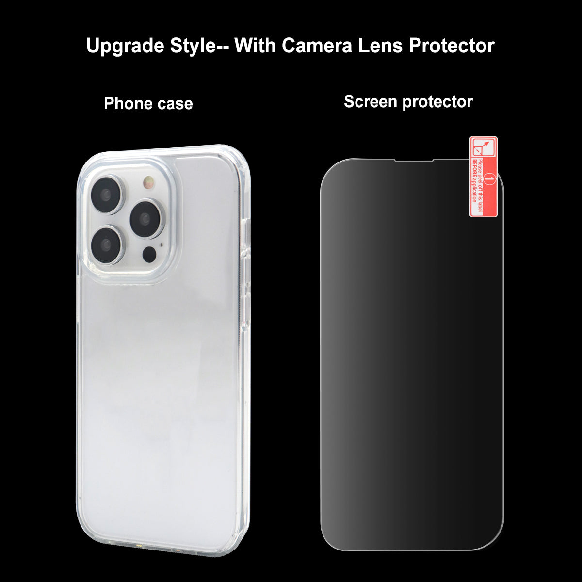 EGS - Clear Case Screen protector and Camera Lens protector Combo for iPhone 15 Series