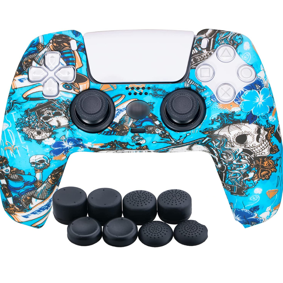 PS5 Controller Silicone Skin with Finger Grips Bundle BN46