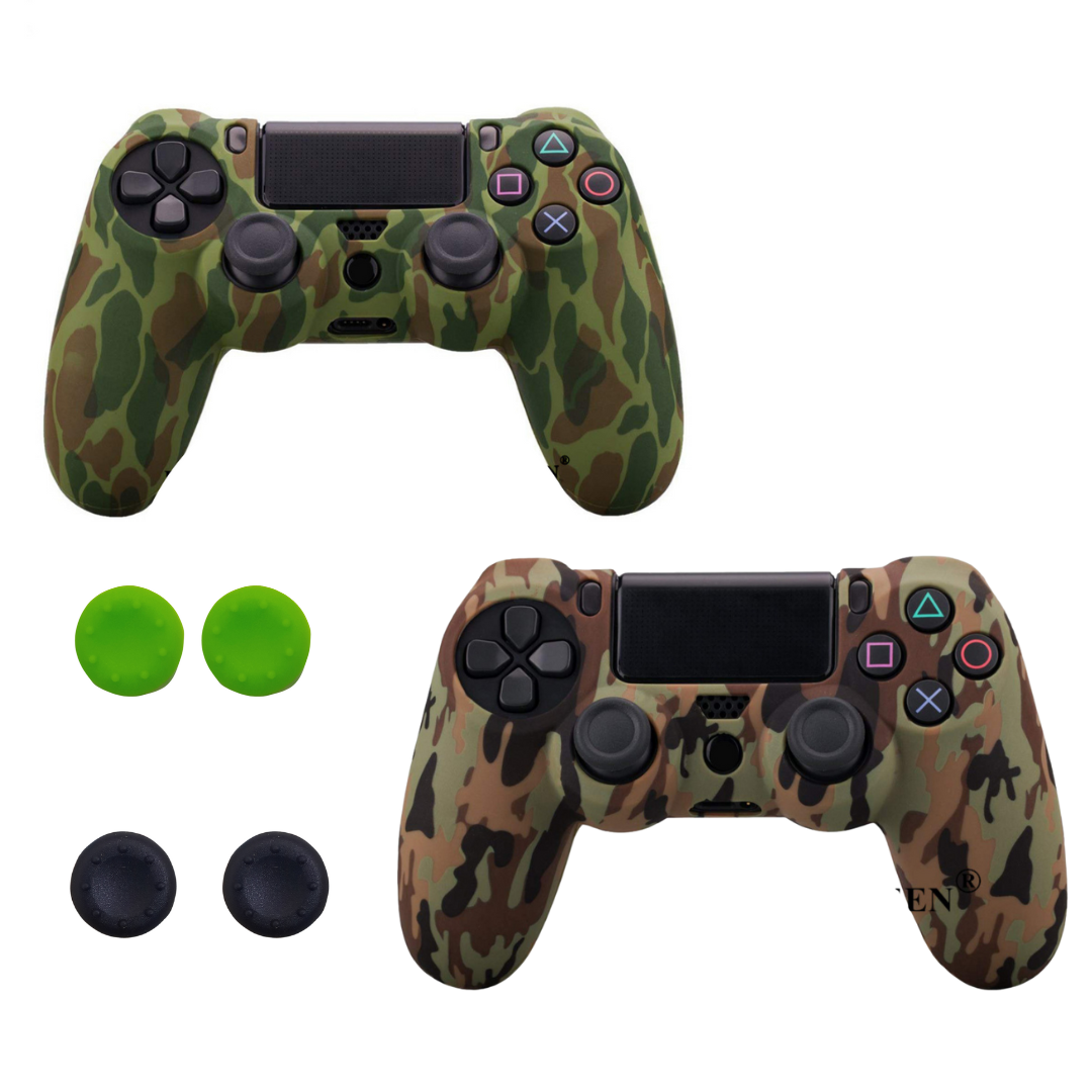 PS4 Controller Silicone Case and Thumb Grips - Pack of 2 BN10