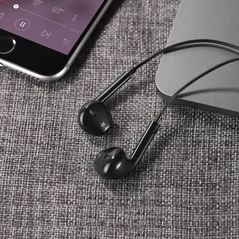 Hoco M55 Memory sound universal earphones with mic 3.5mm - ErkamsGadgetStore